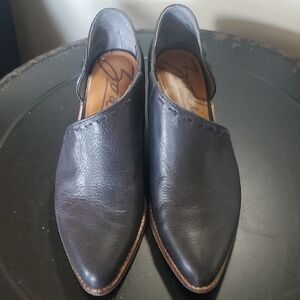 Zodiac Black Leather Booties